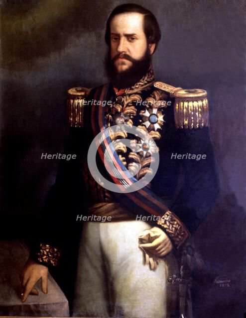 Pedro II. (1825-1891), emperor of Brazil.