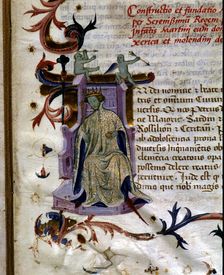 Pedro III, The Ceremonious (1319-1387, King of Catalonia (IV of Aragon, II of Valencia ), minia…