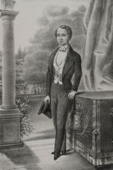 Pedro V of Portugal, (1837-1861), so-called the Hopeful, 1854. Creator: J.J. Martinez