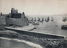 Peel - The Old Castle and Harbour 1895