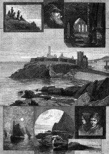 Peel and Peel Castle, Isle of Man, 1881. Creator: William James Palmer