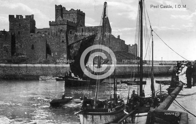 Peel castle, Isle of Man, 20th century. Artist: Unknown