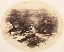 Peel Ross Fishing, ca. 1856-59. Creator: Horatio Ross