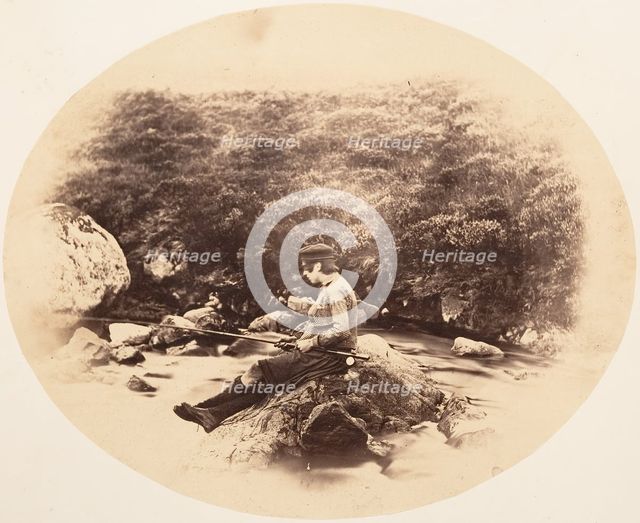 Peel Ross Fishing, ca. 1856-59. Creator: Horatio Ross.