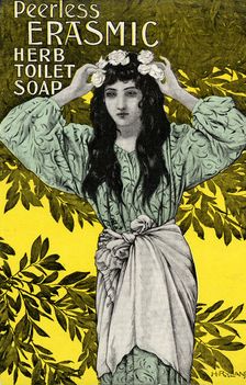 Peerless Erasmic Soap, 19th century. Artist: Henry Ryland