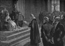 Peers and Commoners Presenting Patriotic Address to the Queen on Eve of the Crimean War 1891. Artist: Henry Gillard Glindoni