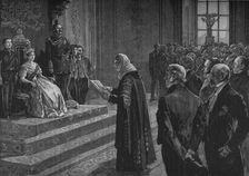 Peers and Commoners Presenting Patriotic Address to the Queen on Eve of the Crimean War 1891. Artist: Henry Gillard Glindoni