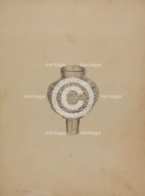 Peg Lamp, c. 1938. Creator: John Dana.