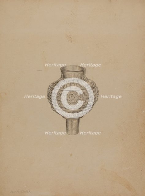 Peg Lamp, c. 1938. Creator: John Dana.