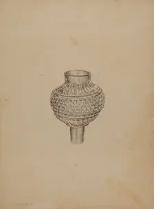 Peg Lamp, c. 1938. Creator: John Dana