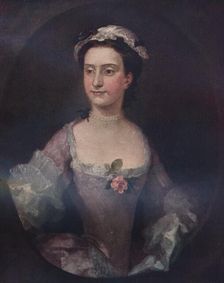 Peg Woffington c1745, (1911). Artist: William Hogarth