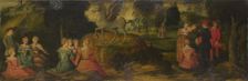 Pegasus and the Muses, c.1540. Artist: Romanino, Gerolamo (1485/6-1566)