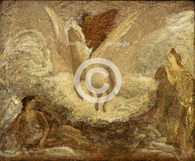 Pegasus Departing, by 1901. Creator: Albert Pinkham Ryder.