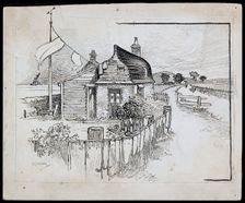 Peggotty's Boat House, Kent, 1892-1933. Artist: Charles George Harper
