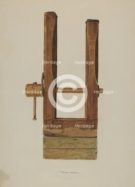 Pegging Jack, c. 1938. Creator: Henry Waldeck.