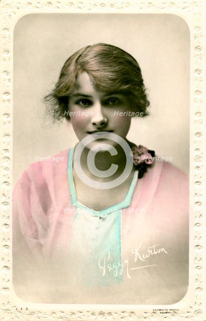 Peggy Kurton, actress, early 20th century.Artist: Lilywhite Photo