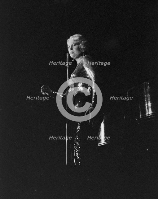 Peggy Lee, Pigalle Club, Piccadilly, St James's, London, 1961. Creator: Brian Foskett.