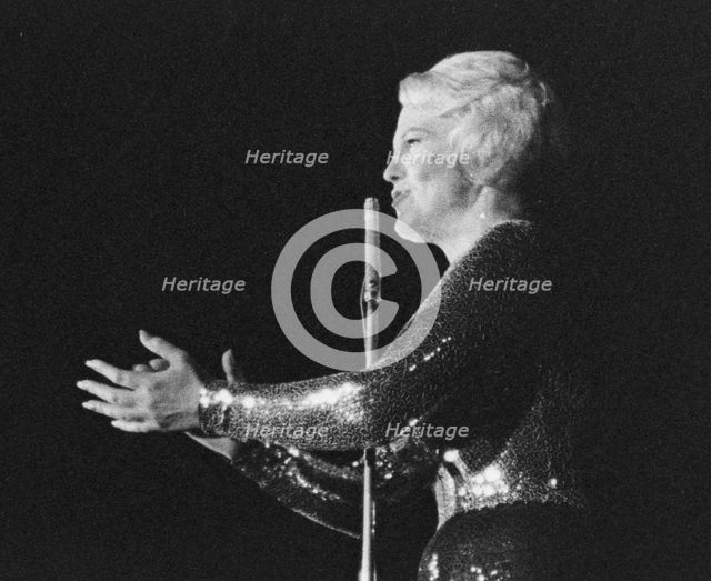 Peggy Lee, Pigalle Club, Piccadilly, St James's, London, 1961. Creator: Brian Foskett.