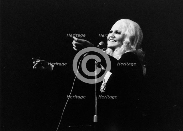 Peggy Lee, Royal Albert Hall, London, 1970. Creator: Brian Foskett.