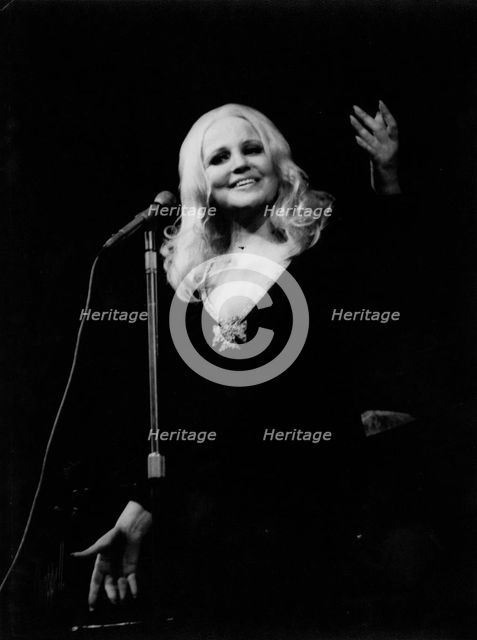 Peggy Lee, Royal Albert Hall, London, 1970. Creator: Brian Foskett.