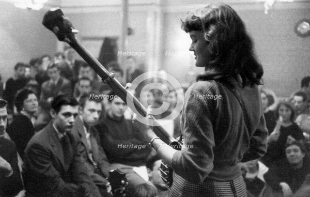 Peggy Seeger, Enterprise Public House, Long Acre, London, late 1950s-early 1960s. Artist: Eddis Thomas