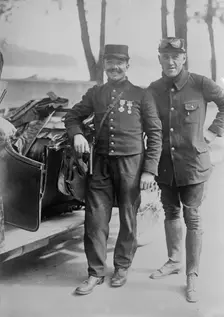 Pegoud & Monternier, between c1914 and c1915. Creator: Bain News Service