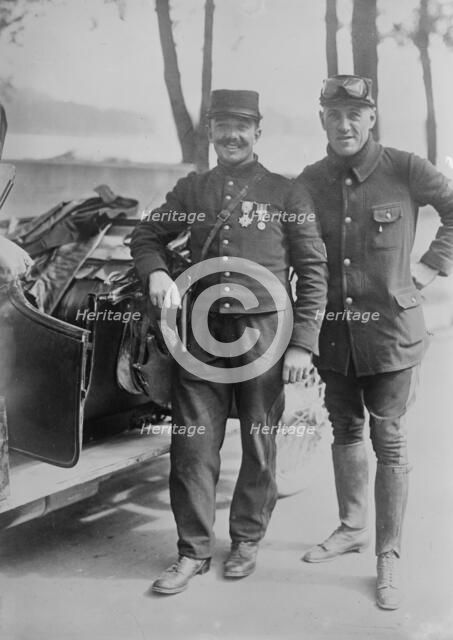 Pegoud & Monternier, between c1914 and c1915. Creator: Bain News Service.