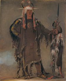 Peh-tó-pe-kiss, Eagle's Ribs, a Piegan Chief, 1832. Creator: George Catlin