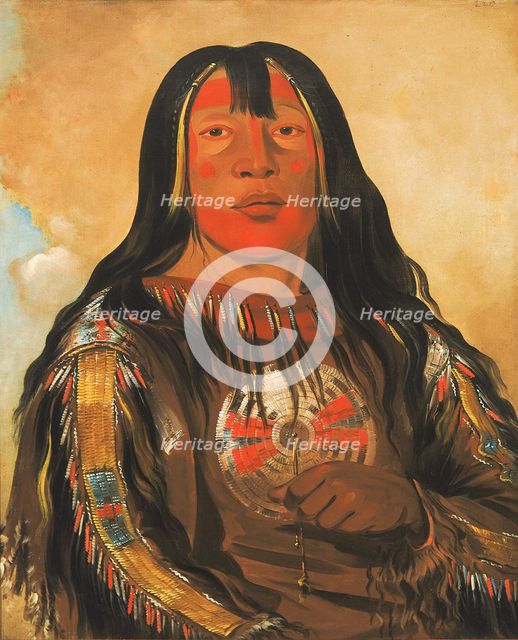 Peh-tó-pe-kiss, Eagle's Ribs, a Piegan Chief, 1832. Creator: George Catlin.