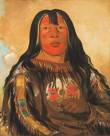 Peh-tó-pe-kiss, Eagle's Ribs, a Piegan Chief, 1832. Creator: George Catlin