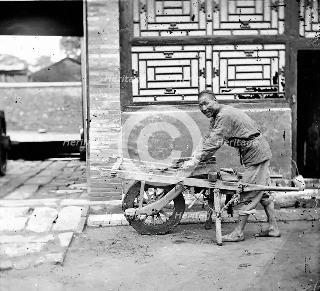 Peking, Pechili province, China: a knife-grinder, 1869. Creator: John Thomson.