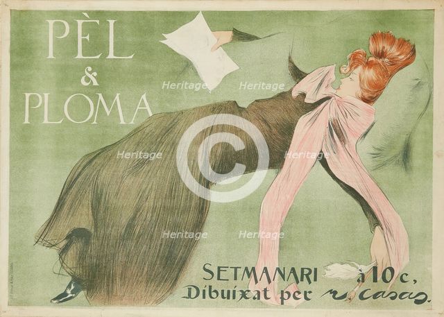 Pèl & Ploma, 1899. Creator: Casas, Ramon (1866-1932).