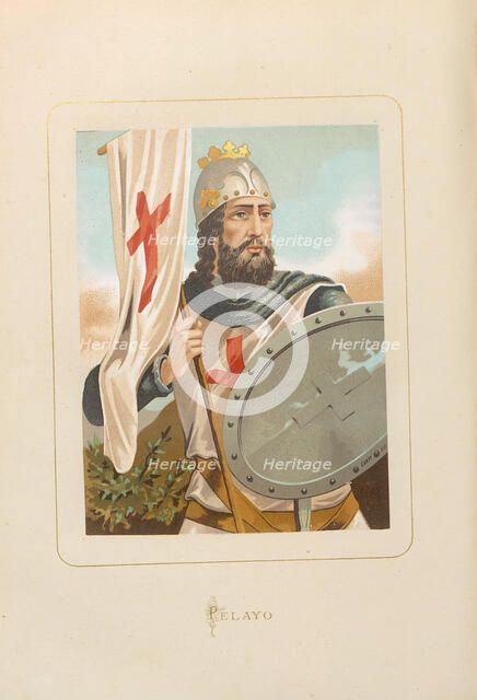 Pelagius of Asturias, 1875-1877. Creator: Anonymous.