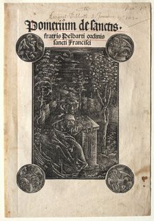 Pelbart of Temesvar Studying in a Garden, 1620. Creator: Johann Otmar(?)