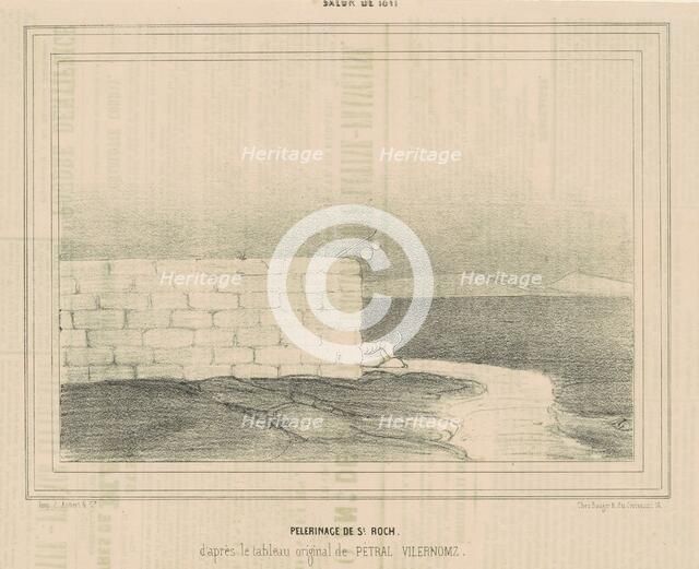 Pélerinage de St Roch, 19th century. Creator: Honore Daumier.