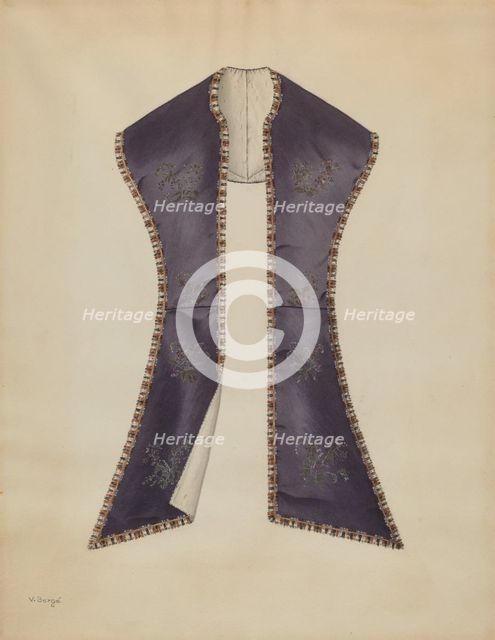 Pelerine, 1935/1942. Creator: Virginia Berge.