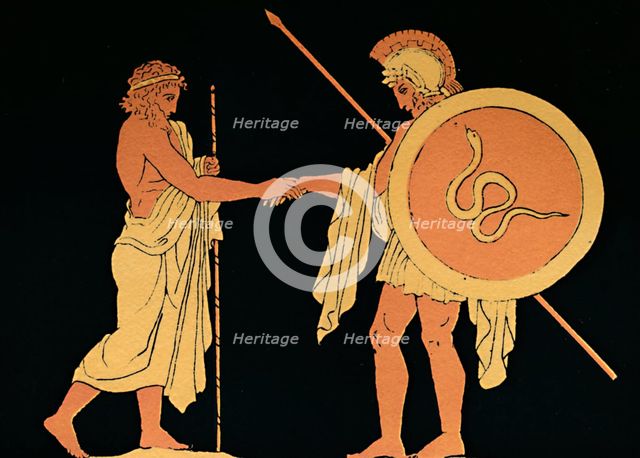 'Pelias Sending Forth Jason', 1880. Artist: Antique.