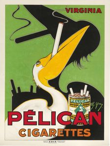 Pelican Cigarettes, c. 1930. Creator: Yray, Charles (active 1920s-1930s)