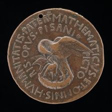 Pelican in Her Piety [reverse], c. 1446. Creator: Pisanello
