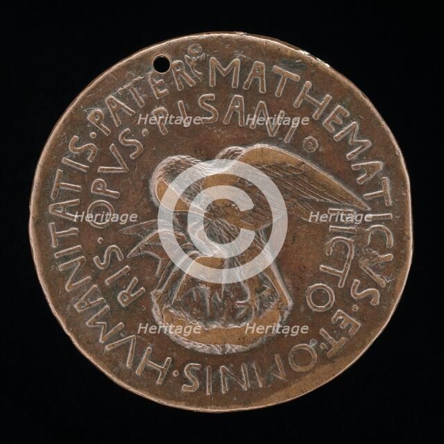 Pelican in Her Piety [reverse], c. 1446. Creator: Pisanello.