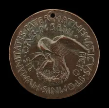 Pelican in Her Piety [reverse], c. 1446. Creator: Pisanello