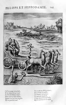 Pelops and Hippodamia 1615. Artist: Leonard Gaultier