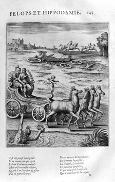 Pelops and Hippodamia 1615. Artist: Leonard Gaultier