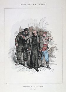 Peloton d'Arrestation Paris Commune, 1871. Artist: Anon