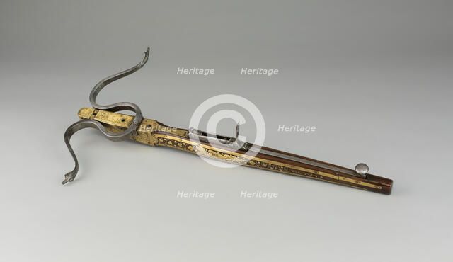 Pellet Crossbow, Europe, 1580/1610. Creator: Unknown.