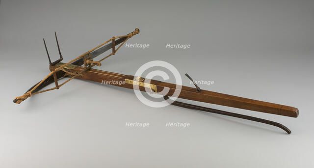 Pellet Crossbow, Europe, c. 1600. Creator: Unknown.