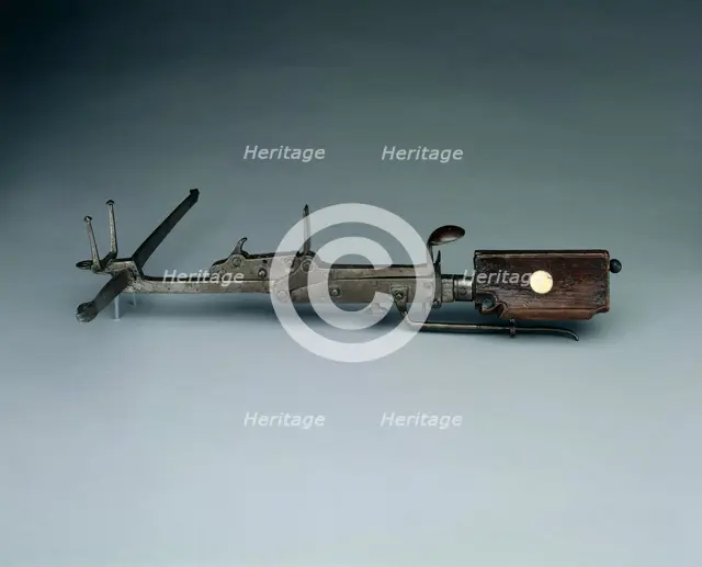 Pellet Crossbow for a Child, c. 1600-1650. Creator: Unknown.