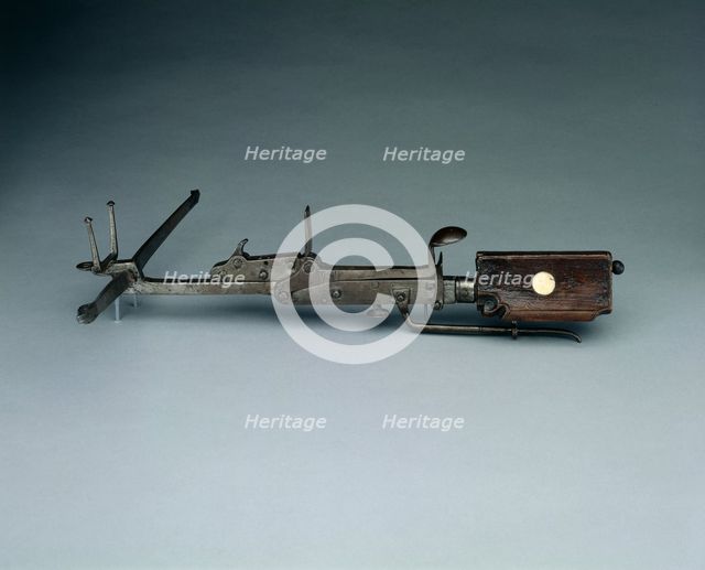 Pellet Crossbow for a Child, c. 1600-1650. Creator: Unknown.