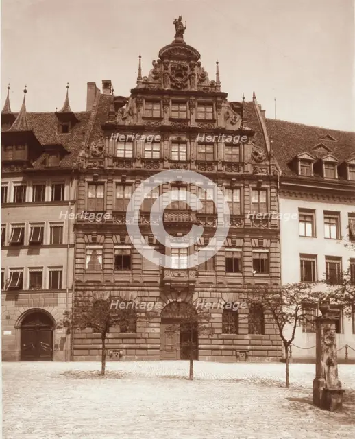 Peller House, Nuremberg, between 1880 and 1890. Creator: Adolphe Braun.