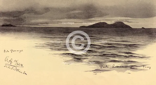 Pemanggil Island, Malaya, 1898. Creator: Christian Wilhelm Allers.